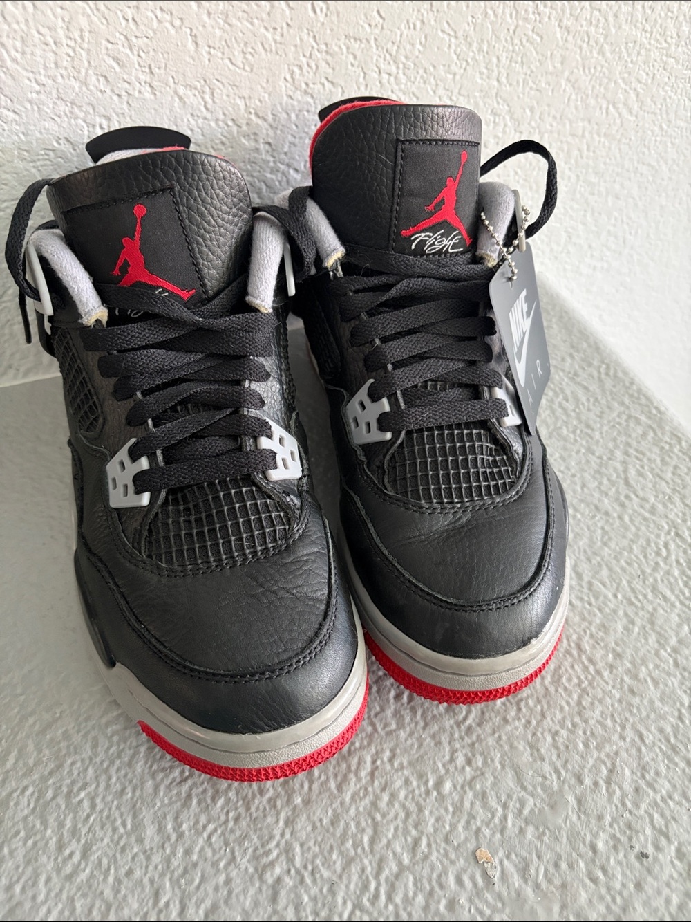 Nike Jordan Black and Red Retro Basketball Sneakers